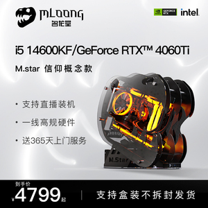 名龙堂M.Star 14代i5/RTX4060Ti电竞直播台式电脑主机